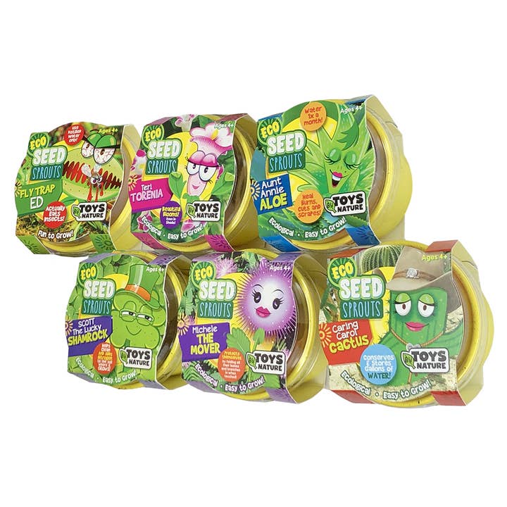 Silver Circle Products - Wholesale Retailer Display - Kids & Baby - Eco Seed Sprouts 18 Piece Counter Display2