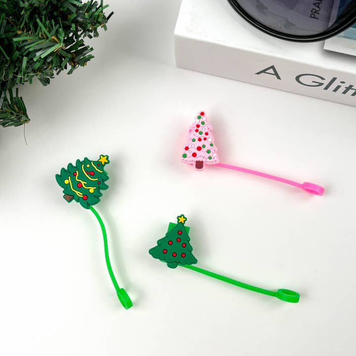 SoapElenGlen - Wholesale Jug - Christmas Tree Straw Toppers,Holiday Decor3