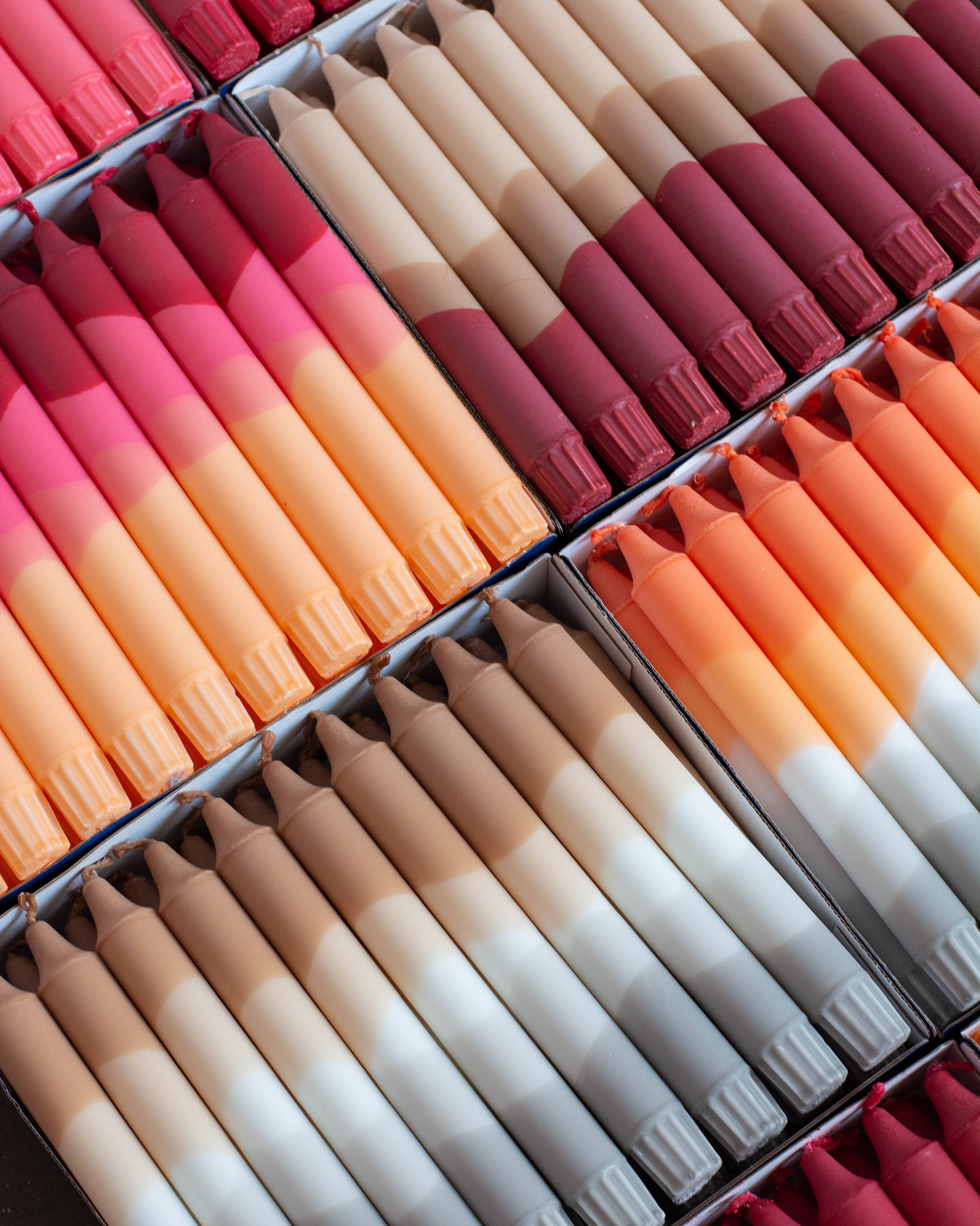 Nordtrice - Wholesale Tapered Candle/Candlestick - Taper candles - Winter vibes no.5 (Brown/Grey)1