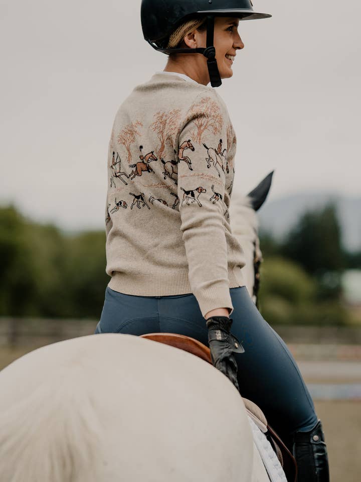 On the Hunt Eq - Wholesale Knit Sweater - Women's - Knit Fox Trot Sweater3