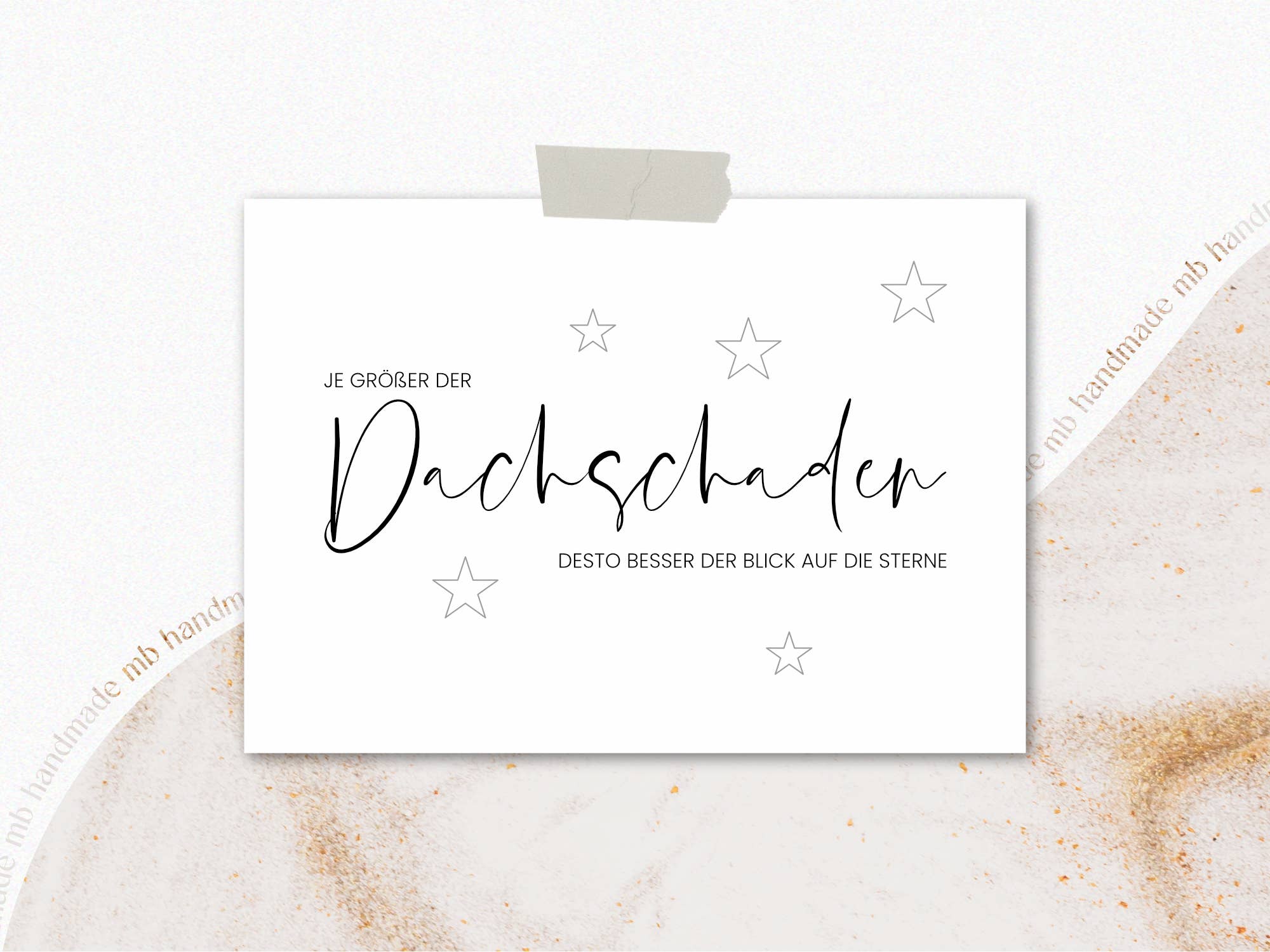 mb handmade - Wholesale Christmas Card - The bigger the roof damage, the bigger the view of1