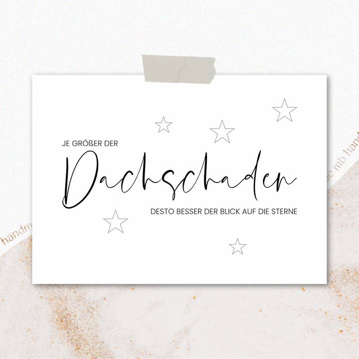 mb handmade - Wholesale Christmas Card - The bigger the roof damage, the bigger the view of1