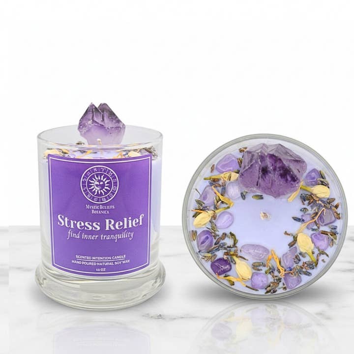 Stress Relief Candle for wholesale by Mystic Beliefs Botanica