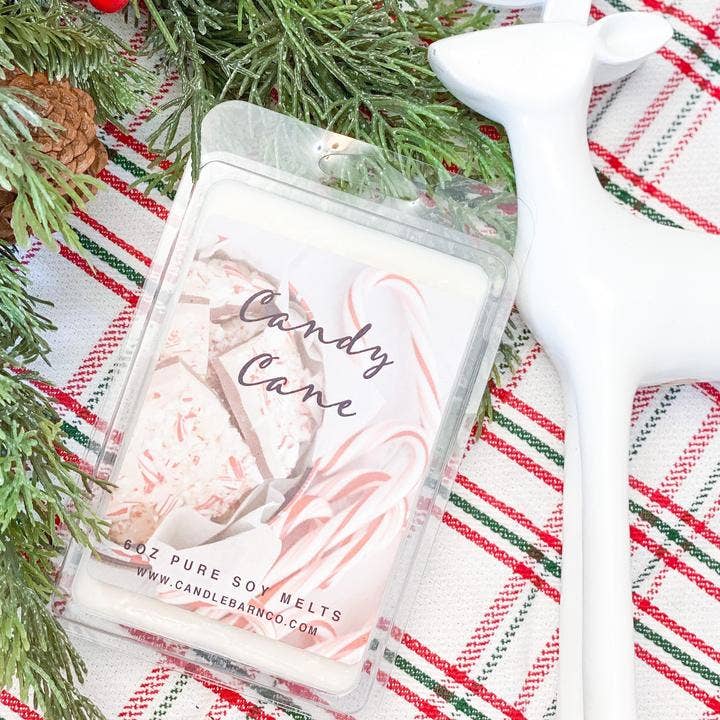 CANDY CANE | 6oz Large Melt | CHRISTMAS | 100% Pure Soy for wholesale by Timber Oak Candles