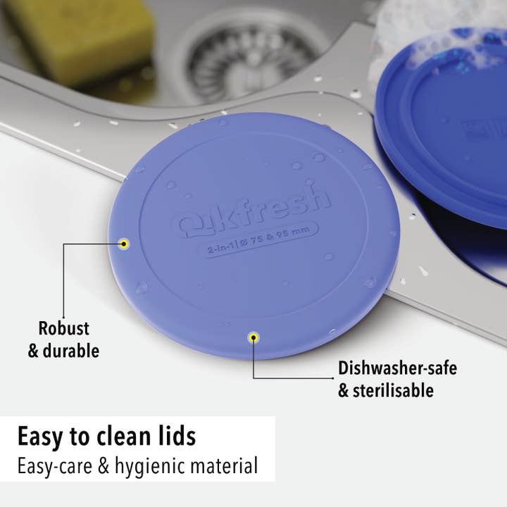 Qikfresh - Wholesale Food Storage Container - Reusable freshness lid for yogurt cups4