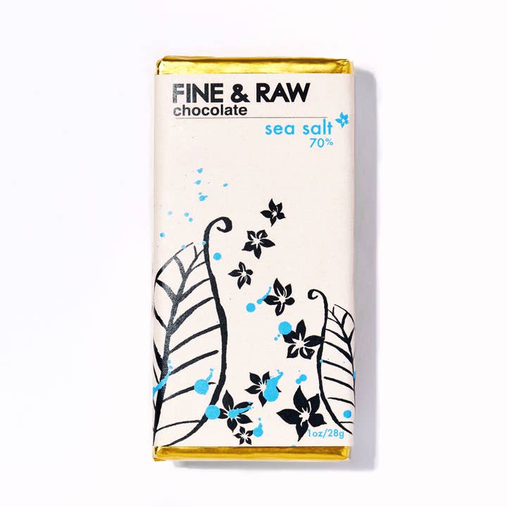 FINE & RAW - Wholesale Chocolate Bar - 1 oz. Signature - Sea Salt