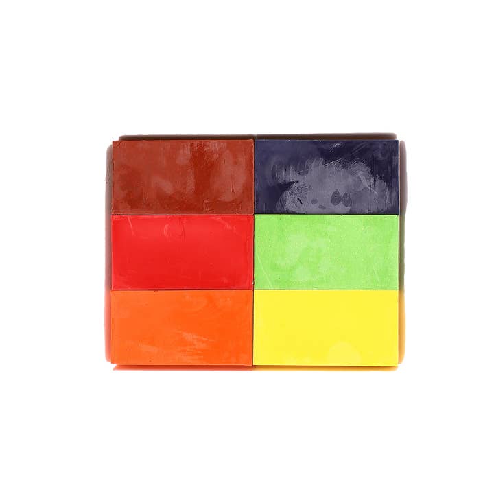 COLORZ – wholesale Kritor - Barn och baby – Naturliga bivax Block Crayons (6 block)