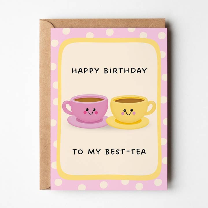 Bedste ven fødselsdagskort – "Til min bedste-veninde" for engroshandel hos PulpKo