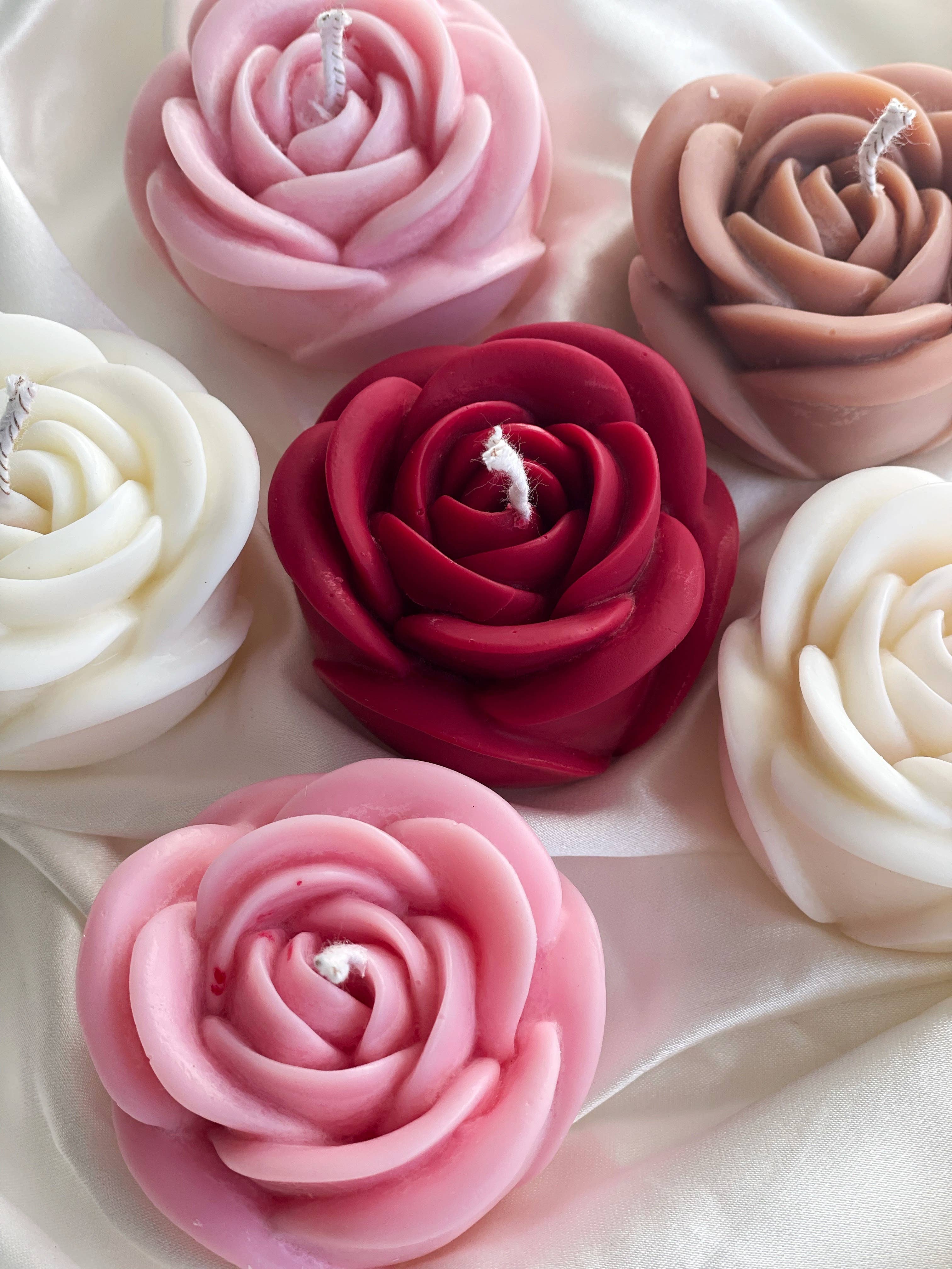 Akivodu Candles - Wholesale Novelty Candle - Mini Rose Candle - Multi color, Floral Scented3