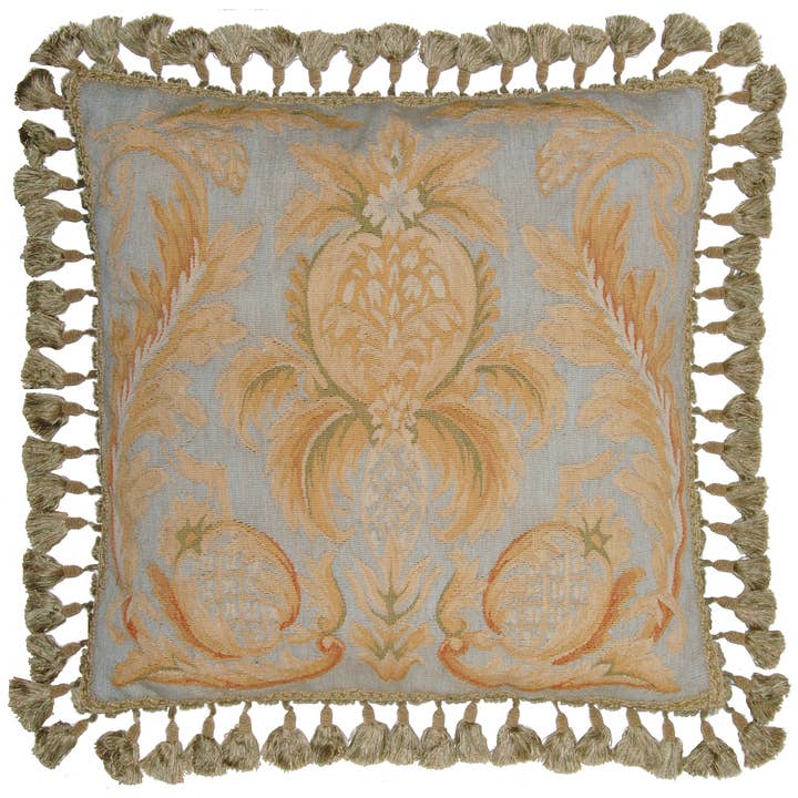 Vintage Style Handmade Aubusson Decorative Throw Pillow for wholesale by Provence Home