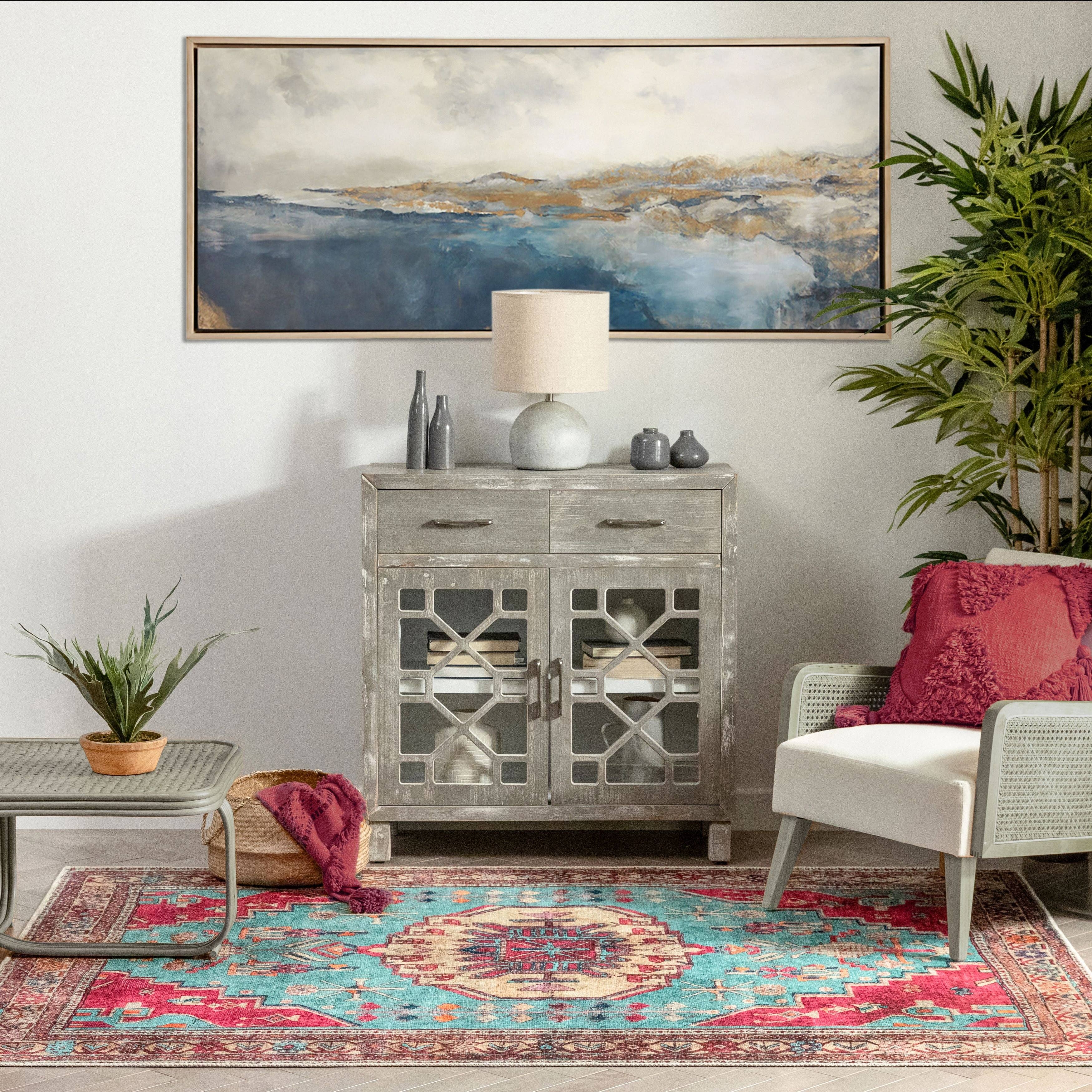 Well Woven – Tapete por atacado – Máquina Shasta Vintage Medalhão Boémio Pérsian Blush Turquesa Turquesa Tapete Distressed9