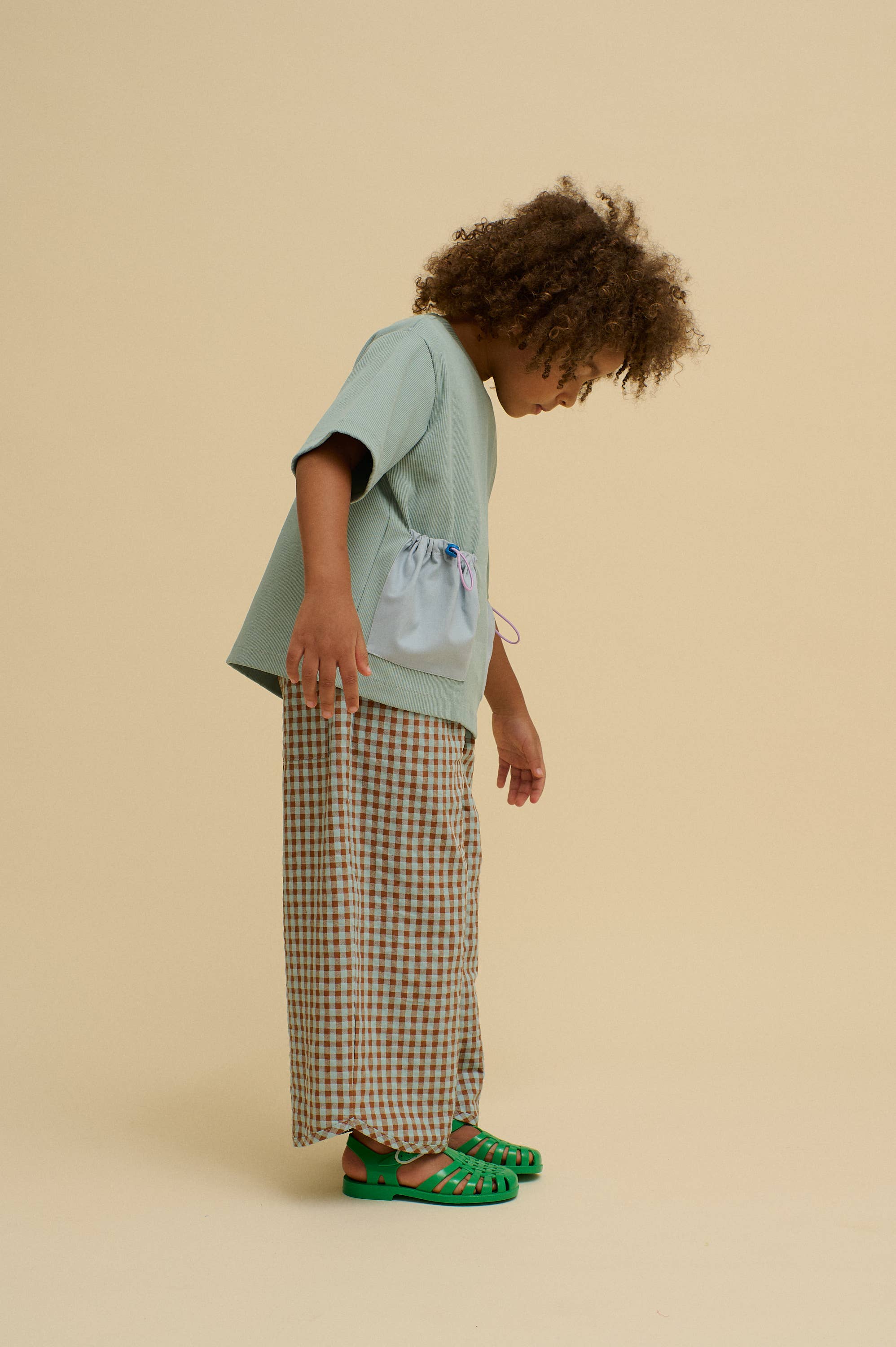 Green CHECKERED PANTS  for wholesale on Faire1