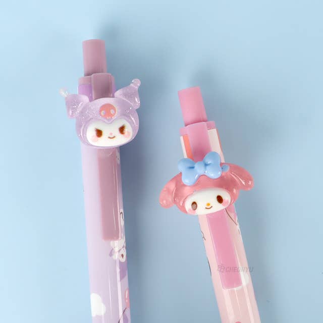 Sanrio 3D Face Twinkle Candy Gel Pen for wholesale by K-Wonderland
