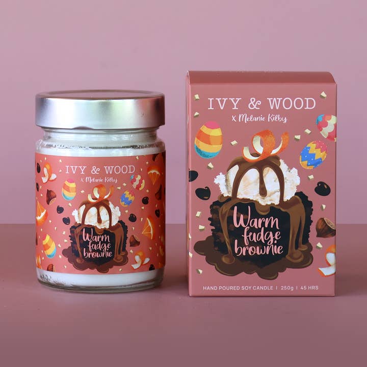 Warm Fudge Brownie Limited Edition Easter Candle for wholesale by Ivy & Wood