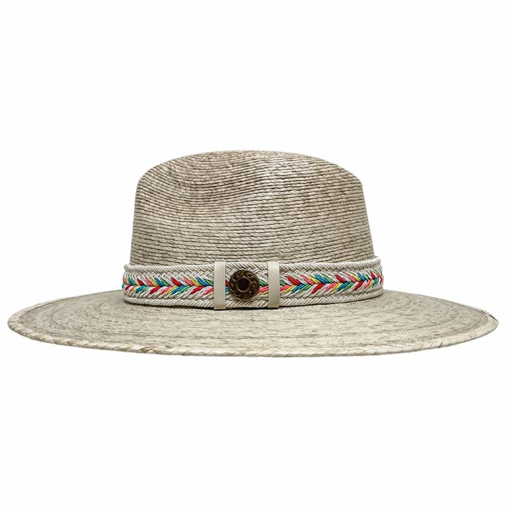 Natural Wide Brim Mexican Palm Hat - Style Bisbee | Open Sizing 6 for wholesale on Faire4