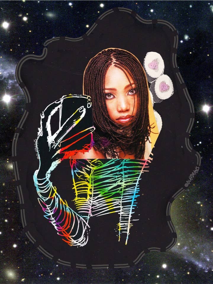 Girl Blog Zine Art Print for wholesale by City and Flower Collage