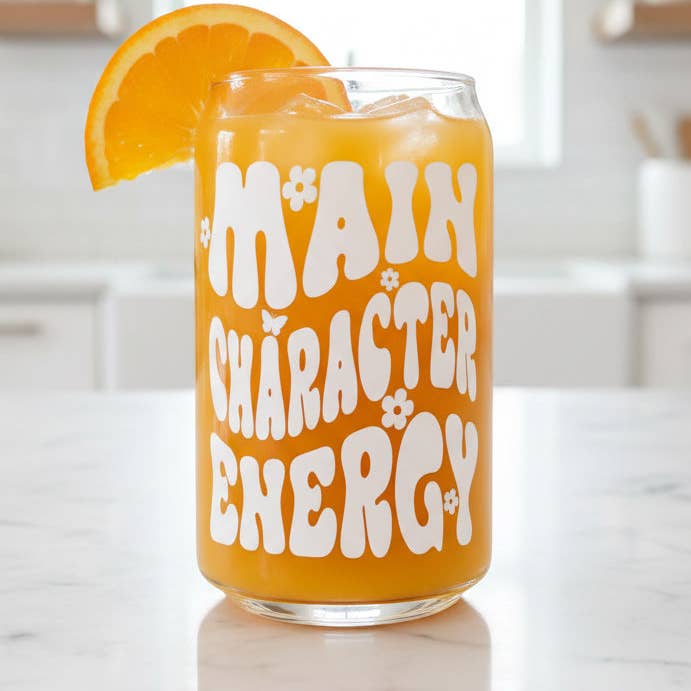 Gobelet avec impression « Énergie de personnage principal » pour la vente par cool people club