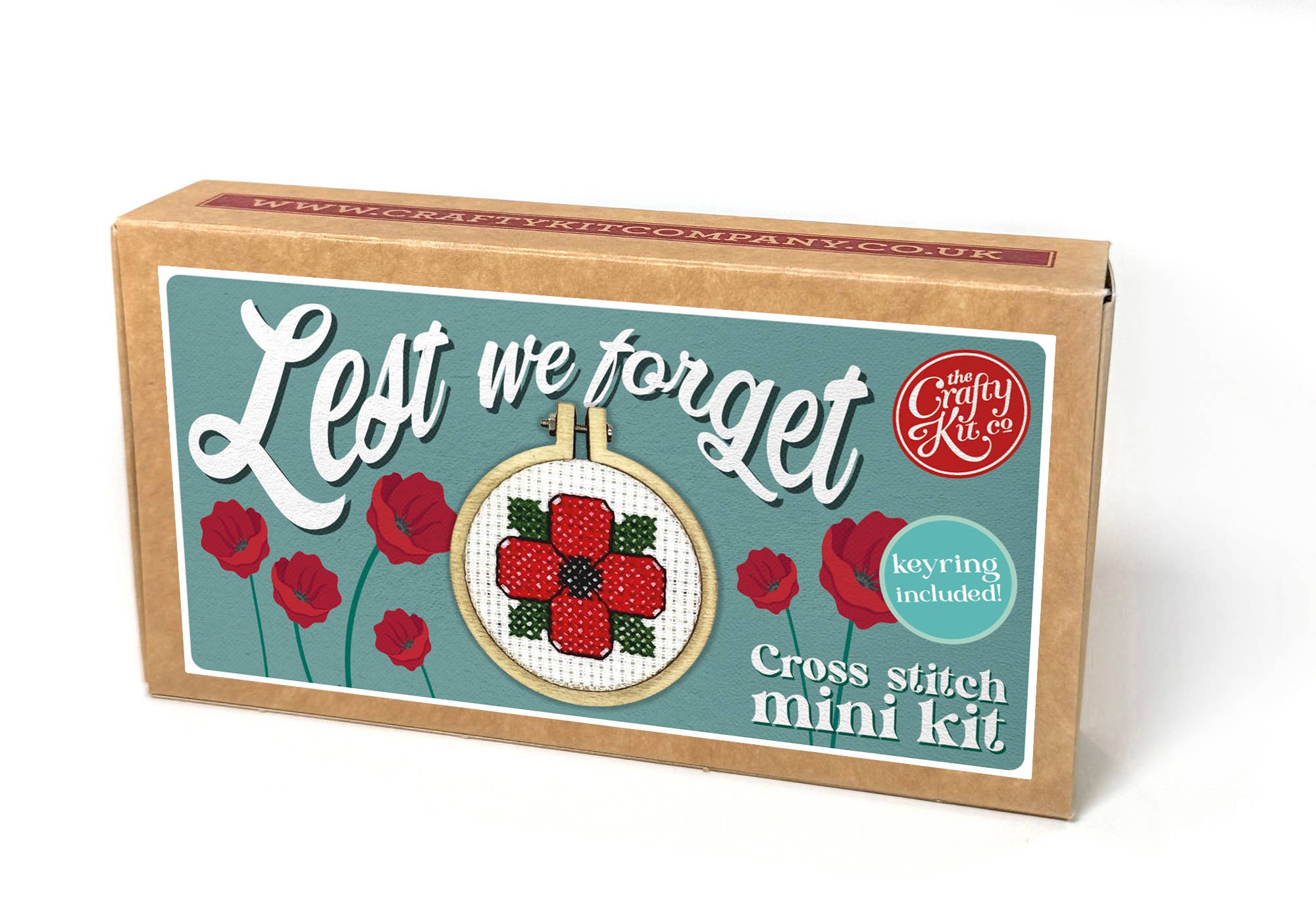 The Crafty Kit Company - Venta al por mayor Material para bordado/punto de cruz - Kit de Punto de Cruz en Miniatura 'Para que No Olvidemos' en Caja de Cerillas3
