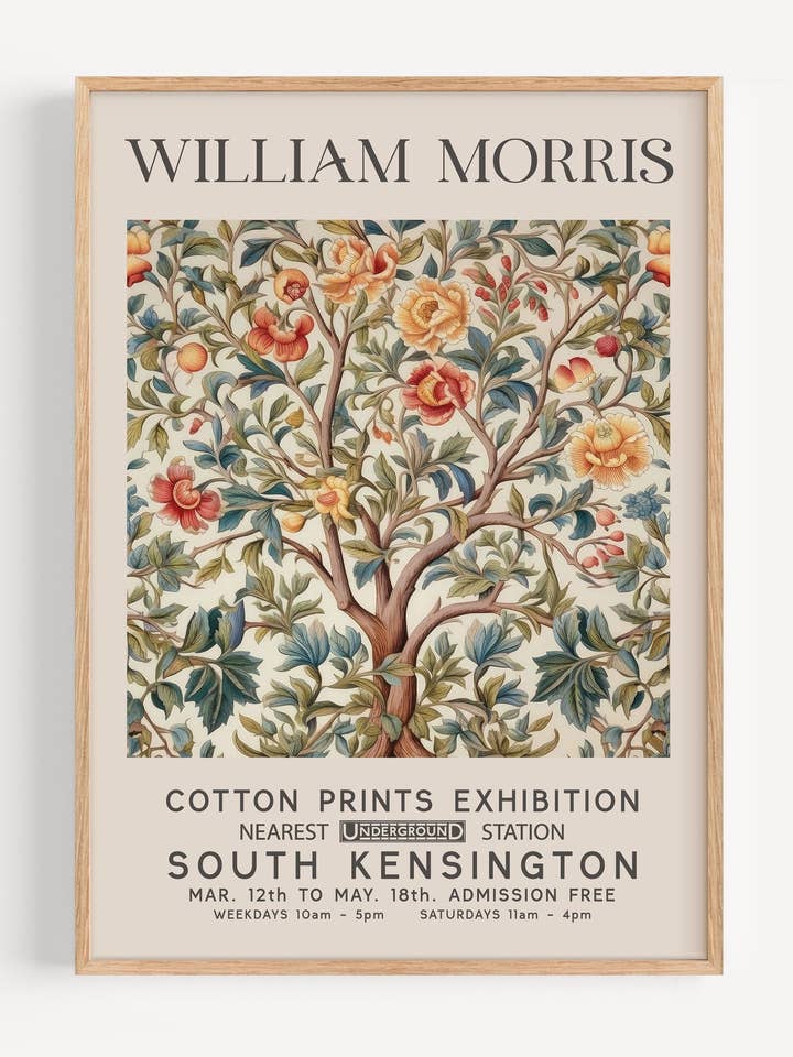 William Morris Arbre I40-44 pour la vente par Peardrop Prints