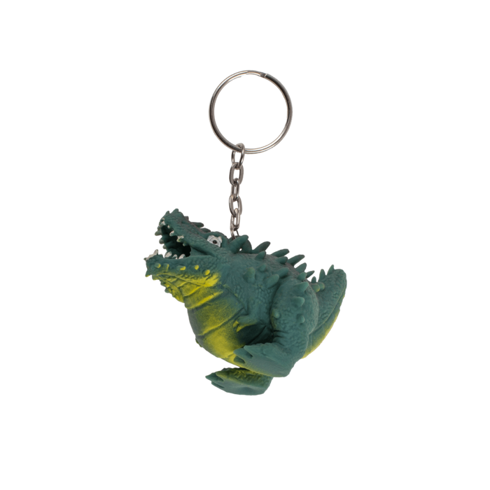 Out of the blue KG – wholesale Keychain – Child – Metal keychain, Squeeze dinosaur,2