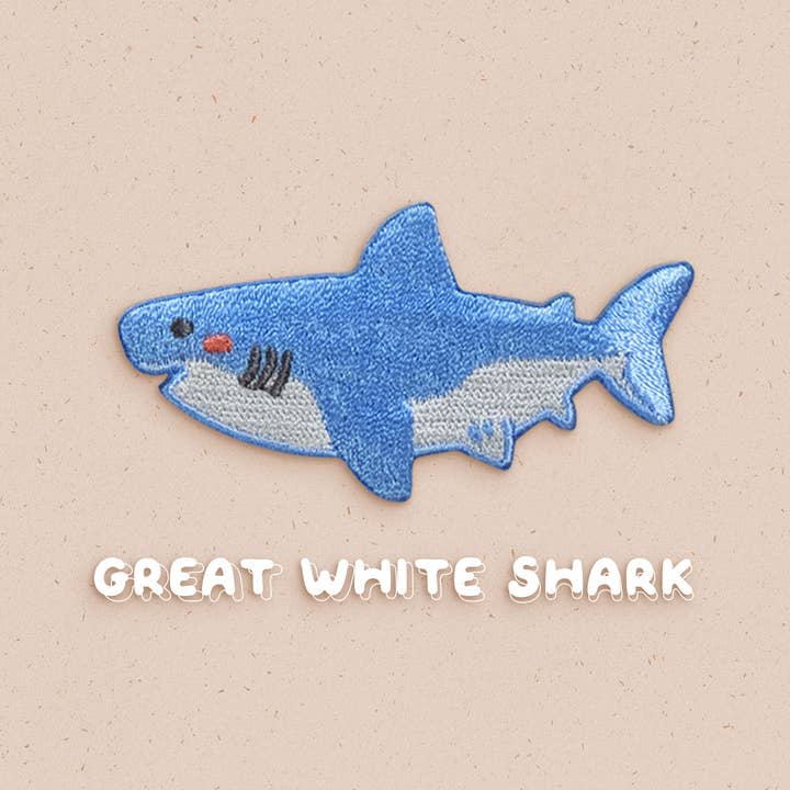 Ivycdraws - Wholesale Lapel Pin/Button - Shark Embroidery Pin