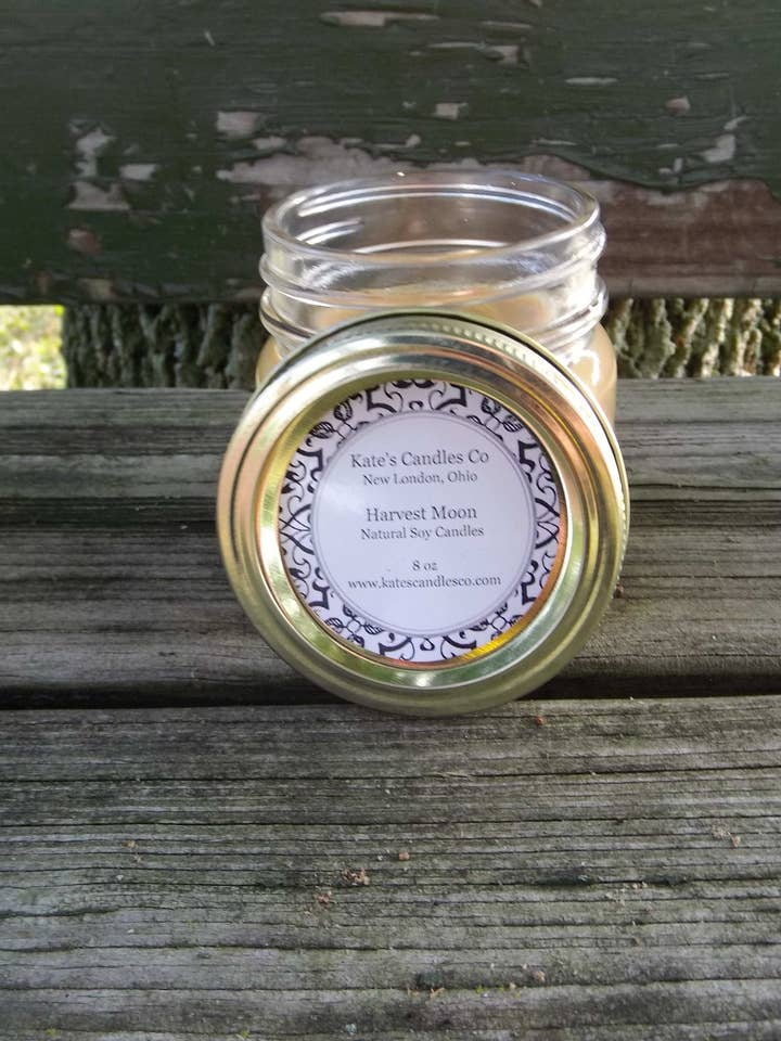 Harvest Moon Soy Candle for wholesale by Kate's Candles co
