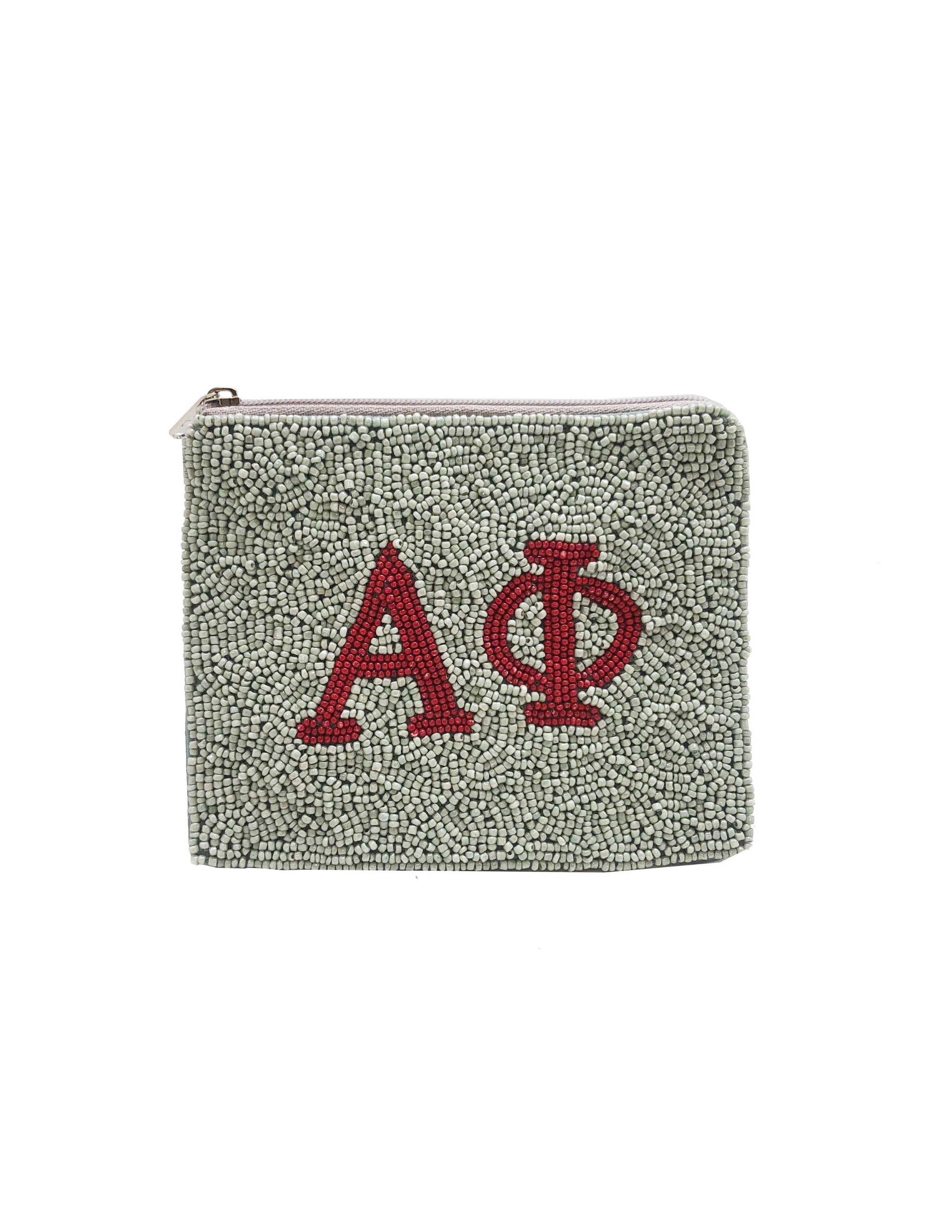 Pizzazz, Inc. - Wholesale Pouch - Women's - ALPHA PHI BEADED POUCH