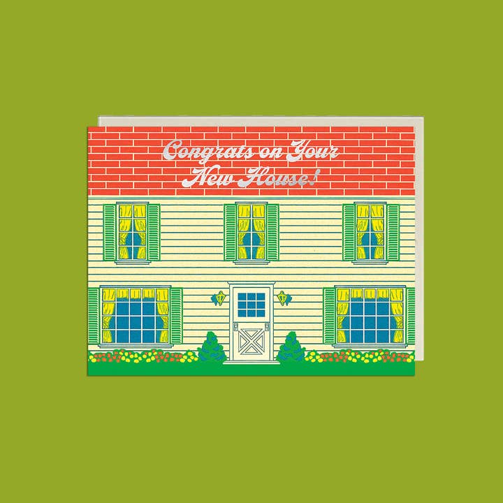 Lucky Goods Paper - Wholesale Housewarming Card - New House Brick House – Foil Housewarming ✿ Congrats Card3