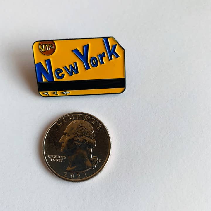 Made by Nilina - Wholesale Lapel Pin/Button - New York Subway Enamel Pin Metrocard Transit Train Souvenir3