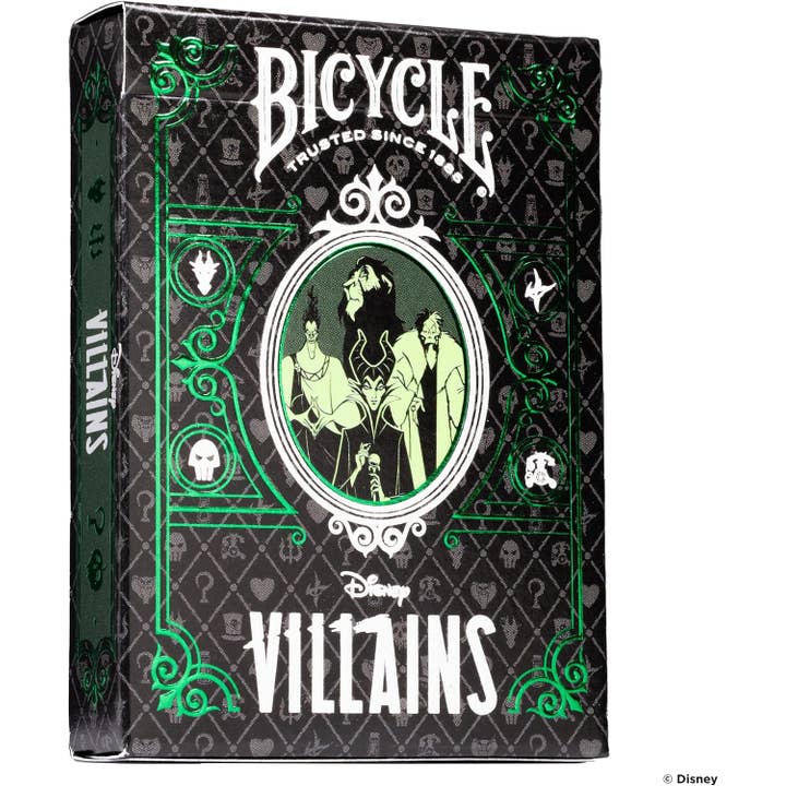 Bicycle Green & Purple Villain Europe Playing Cards for wholesale by Cartamundi UK