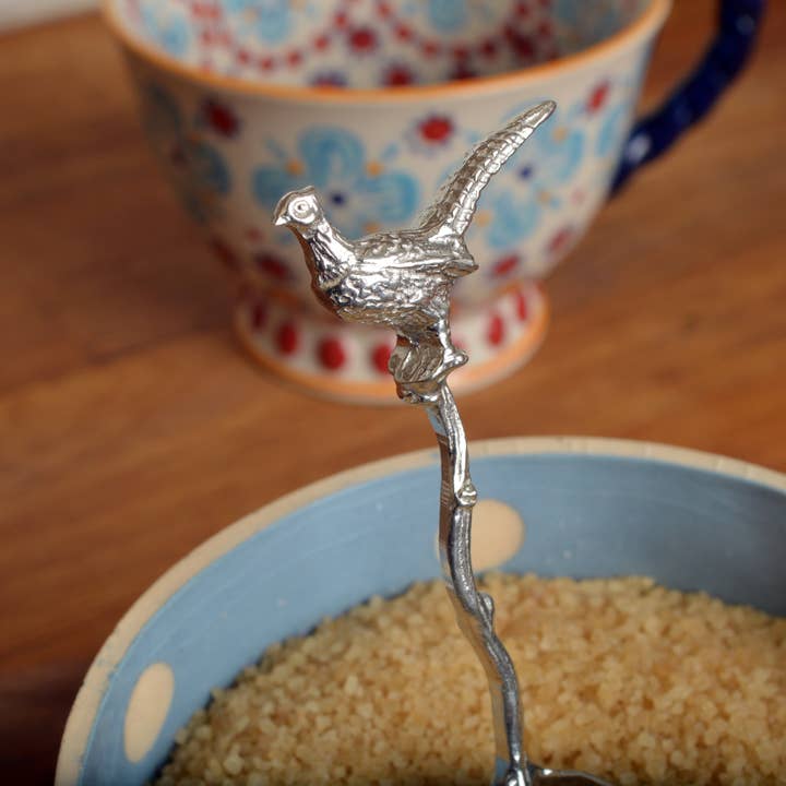 Glover & Smith - Wholesale Table Spoon (Cutlery) - Pheasant Pewter Small Sugar Spoon3