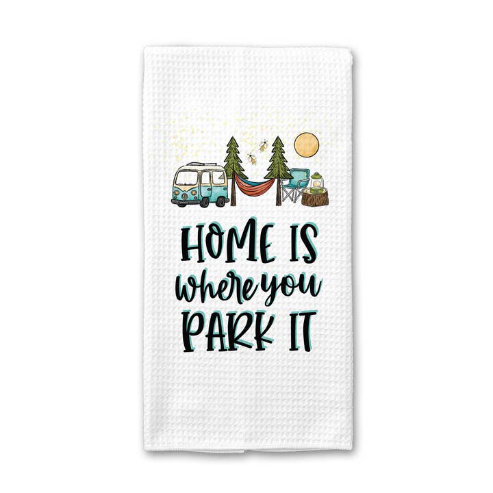 Canary Road - Wholesale Tea Towel - Camper Kitchen Towel Camping Dish RV Outdoor Travel Trailer1