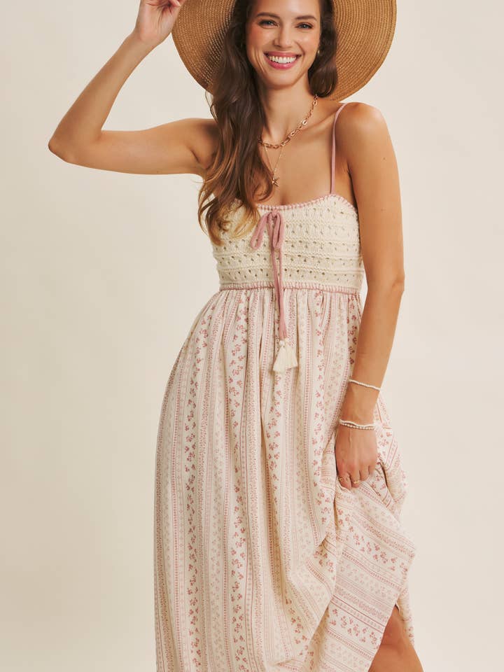 BOHEMIAN DREAM FOR SUN-SOAKED DAYS CROCHET MAXI DRESS for wholesale by in february