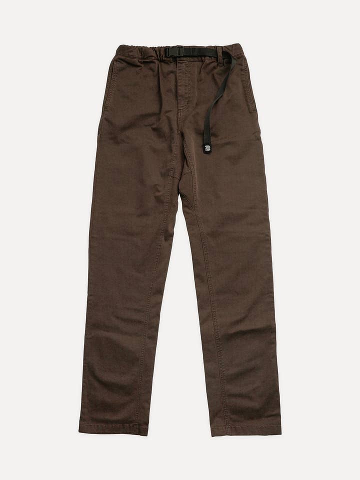 Ecodye Kletterhose aus Baumwolle, Pappelbraun für den Großhandel von Trendsplant Clothing