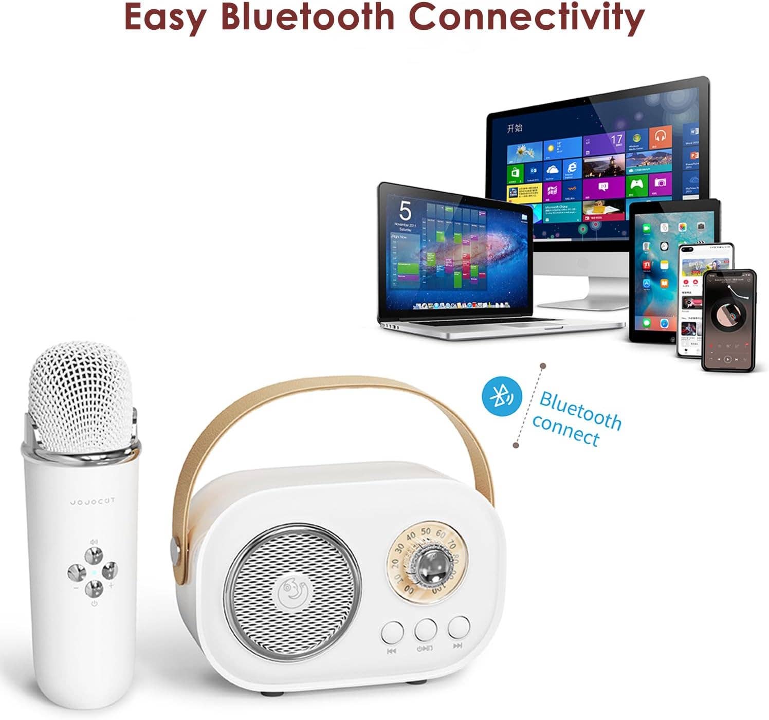 Funky Rico Inc - Wholesale Speakers - Karaoke Mini Set -Beige4