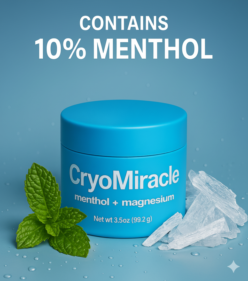 CryoMiracle LLC - Wholesale Body Balm/Butter - CryoMiracle Menthol and Magnesium Cream5