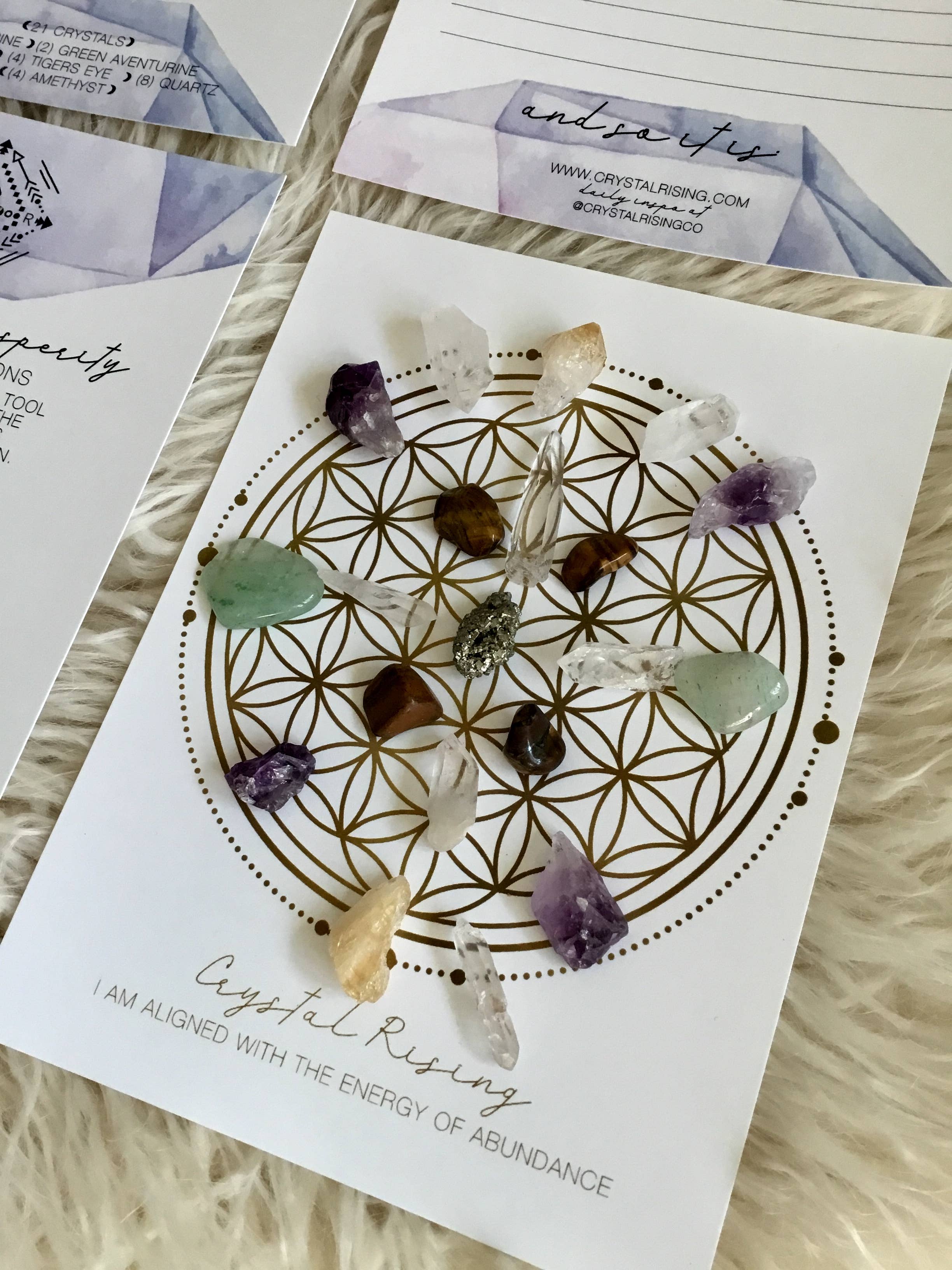 Crystal Rising - Vendita all'ingrosso Attrezzatura per meditazione - Kit Rituale Mini Griglia di Cristalli5