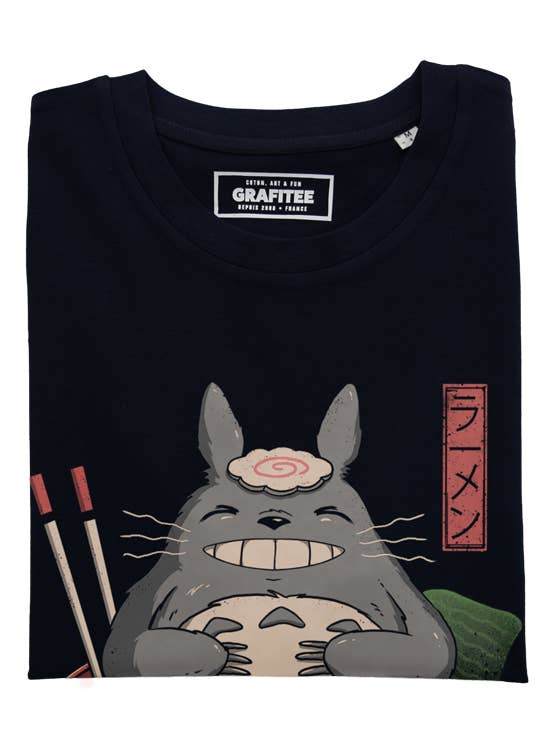 Black Totoro Ramen T-Shirt - Food and Anime Japan T-Shirt for wholesale on Faire1