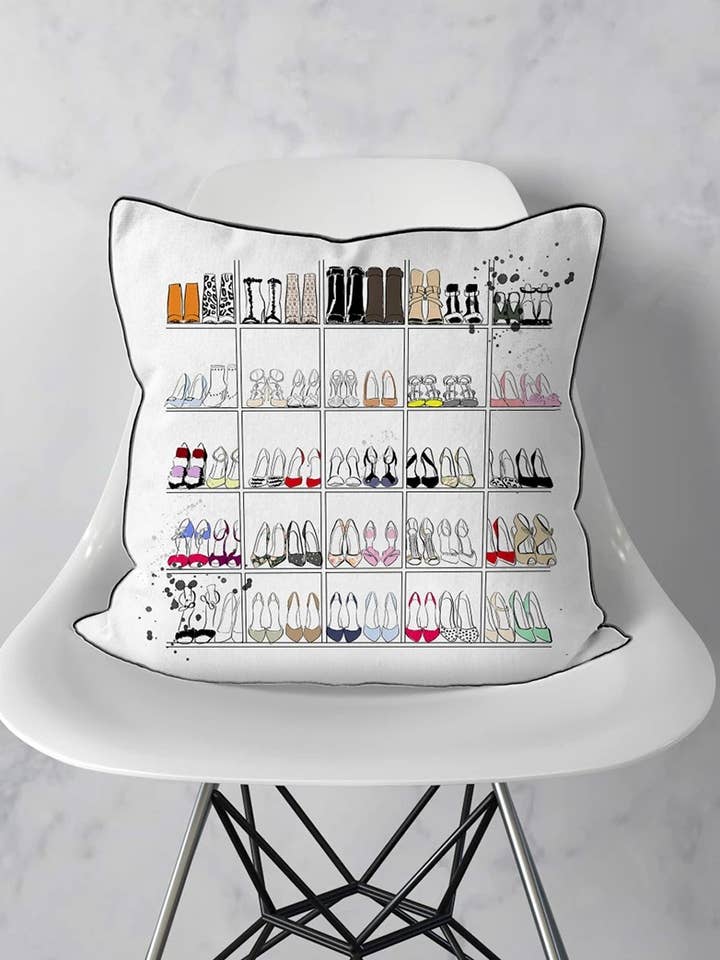 Shoe Love Pillow Cover for wholesale by Alison Gordon Studio