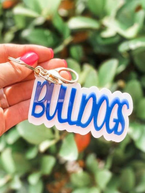 Dubbele sleutelhanger van acryl op maat voor wholesale door Eager Hands Design