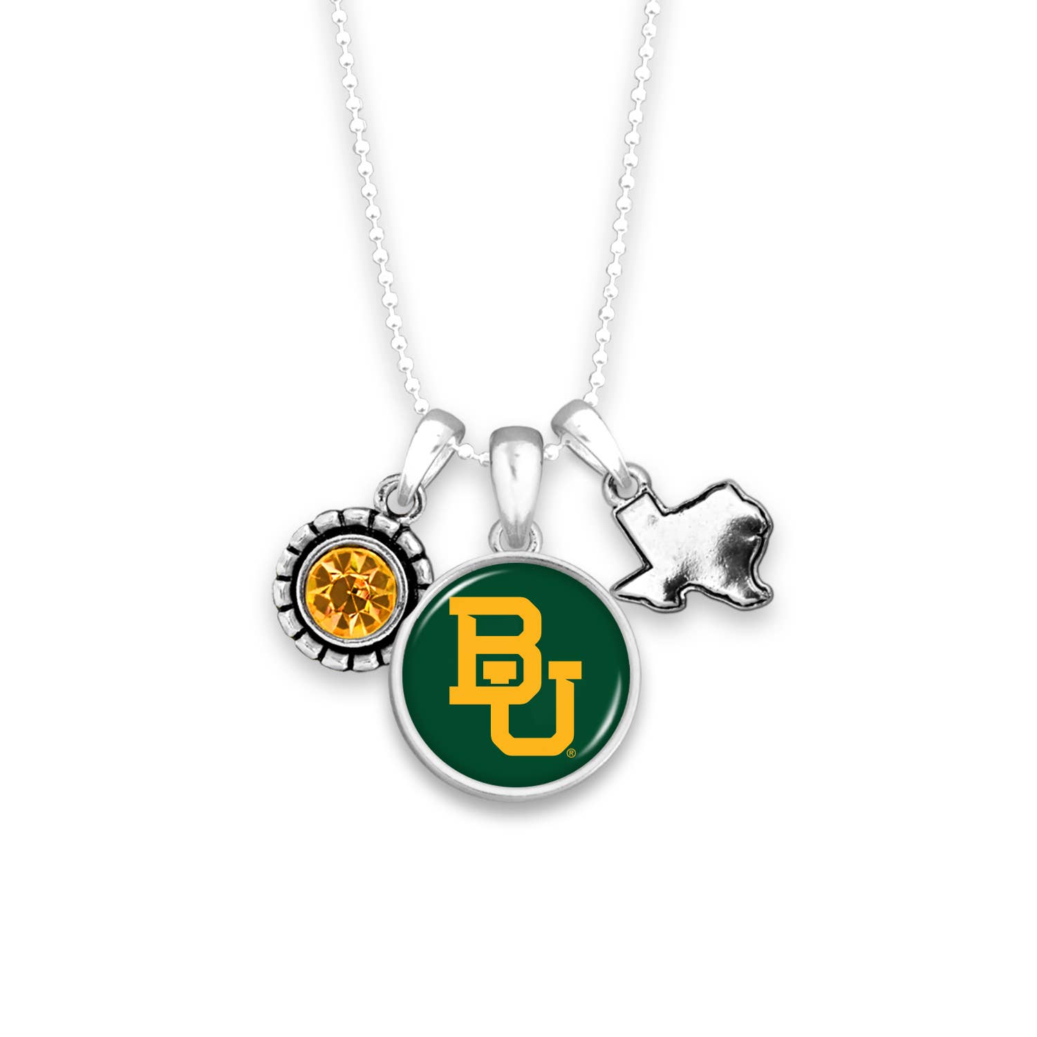 From The Heart - Wholesale Pendant/Charm Necklace - Baylor Bears Home Sweet School Necklace0