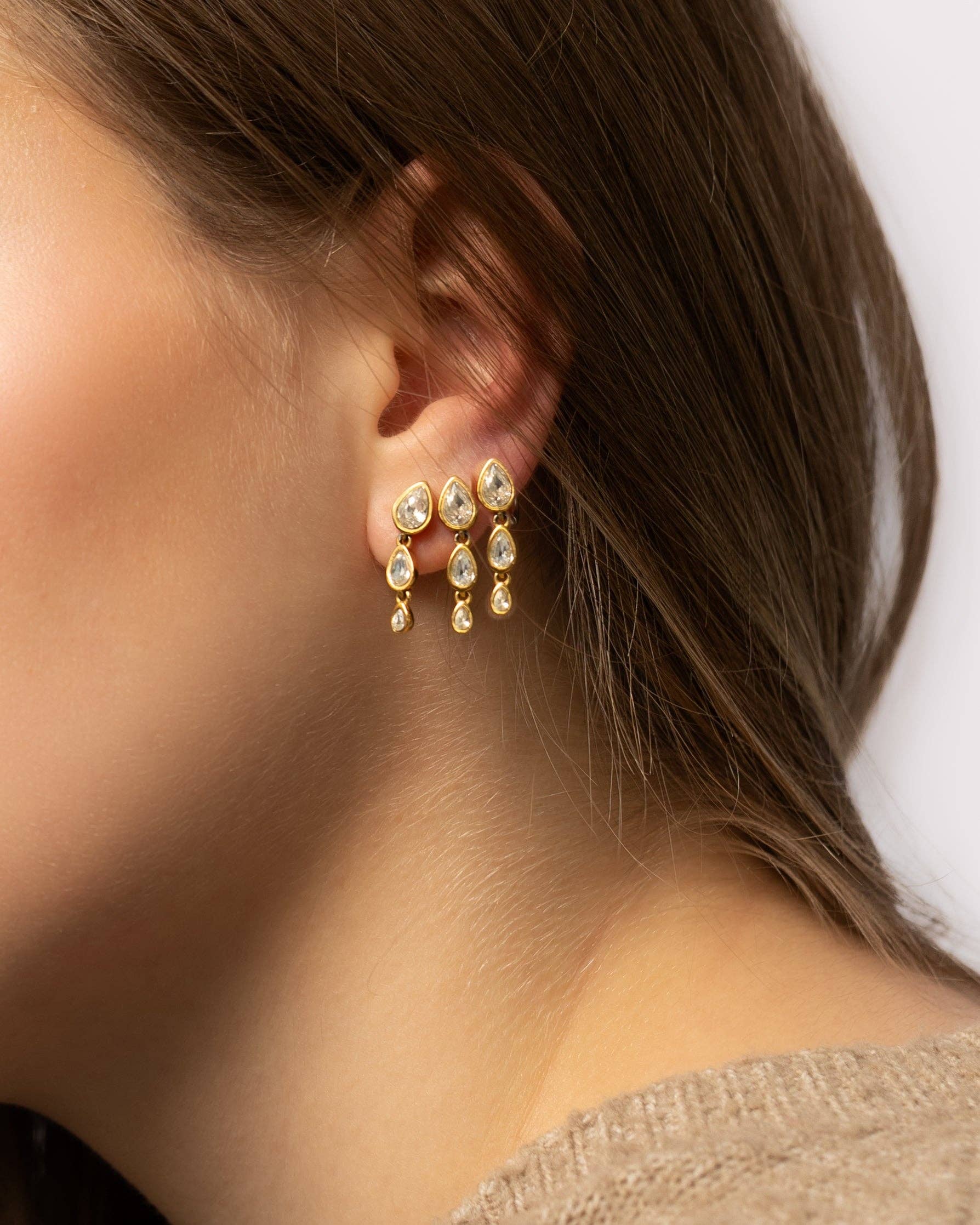 Vienna Domani Jewelry - Wholesale Dangle Earrings - Teardrop Dangle Studs2