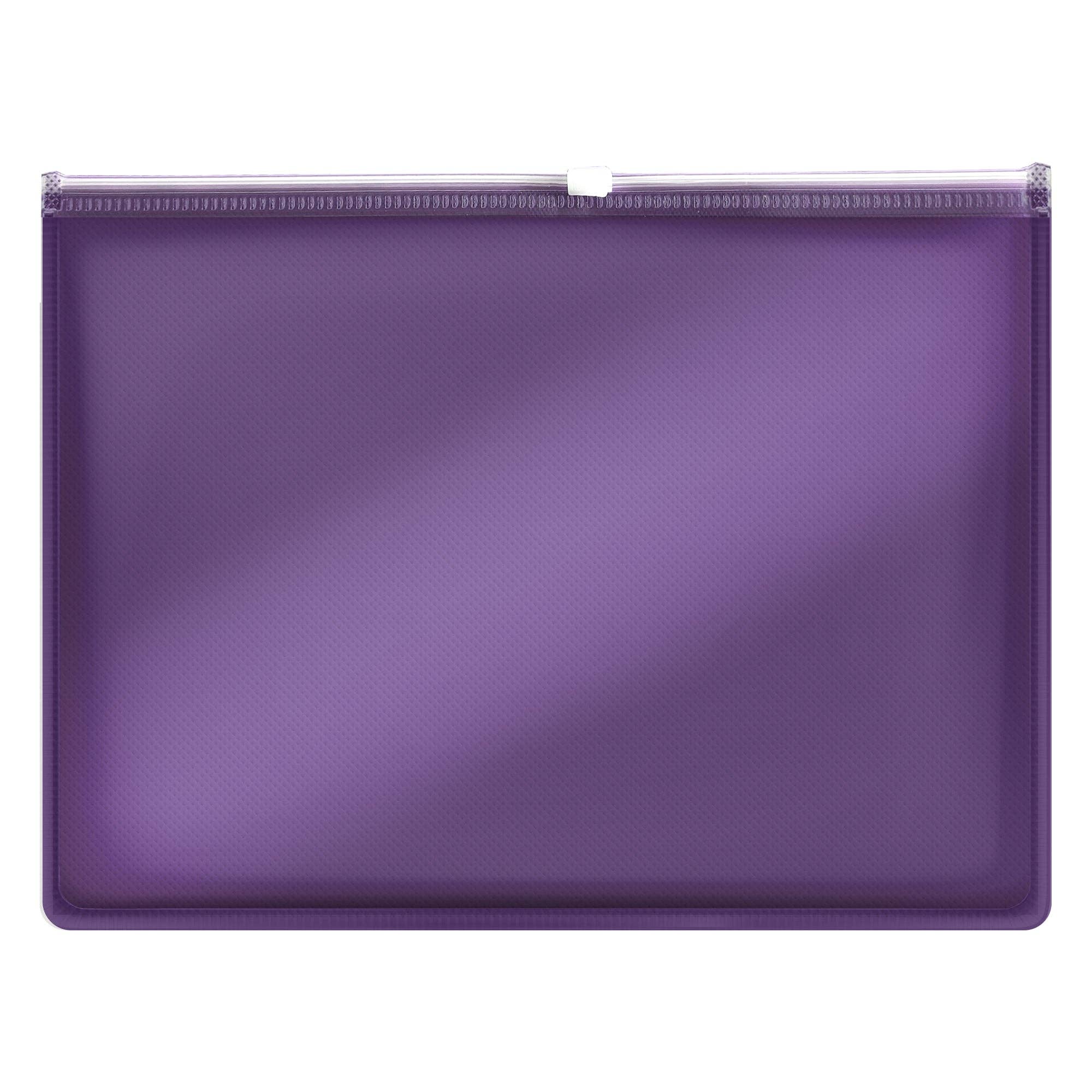 Ledsone - Wholesale Folders - 12 Pack Plastic Thick Zipper Document File Waterproof Folder ~528612