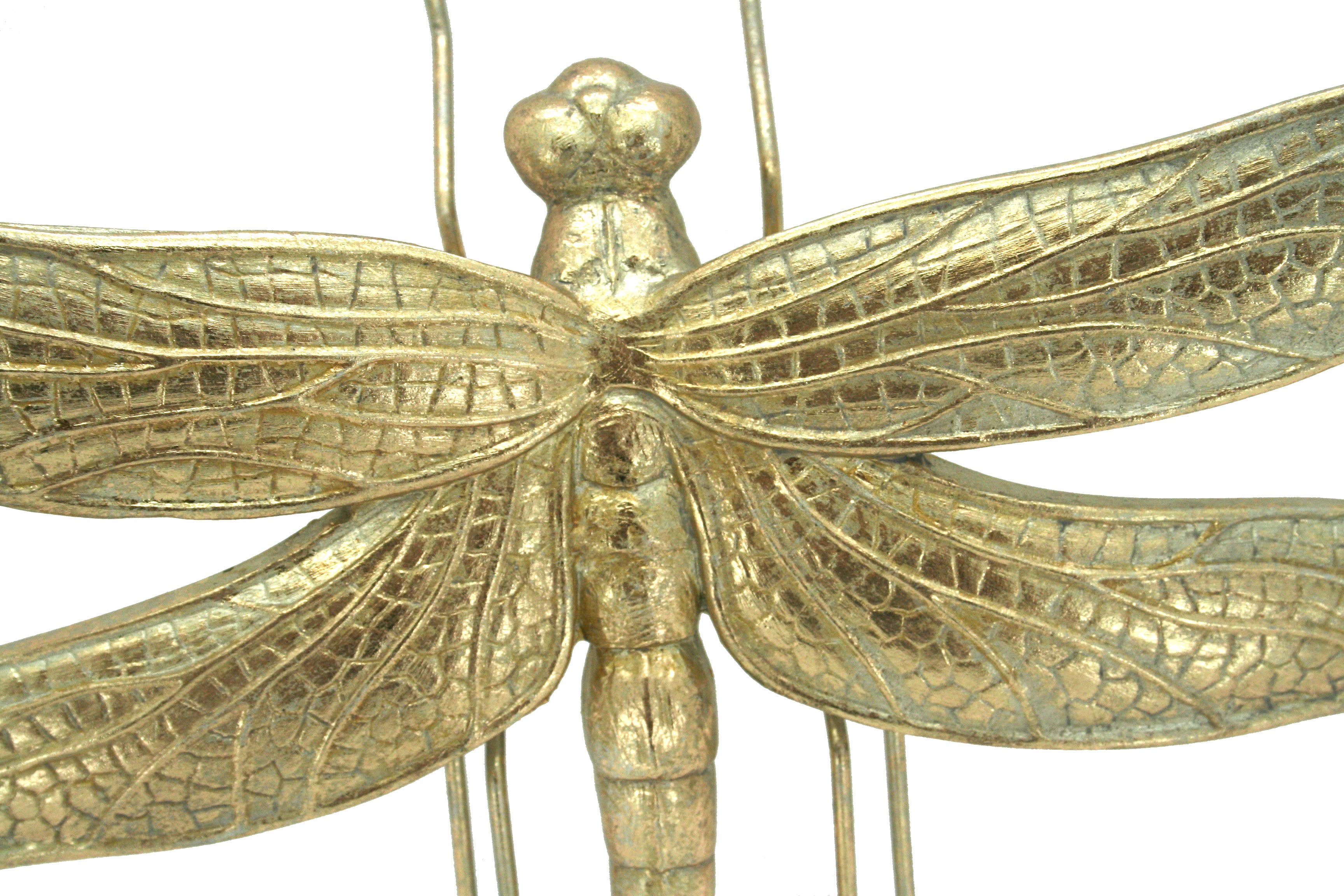 Modern World by Contrast Inc. - Wholesale Wall Accent - Gold Leaf Dragon Fly3