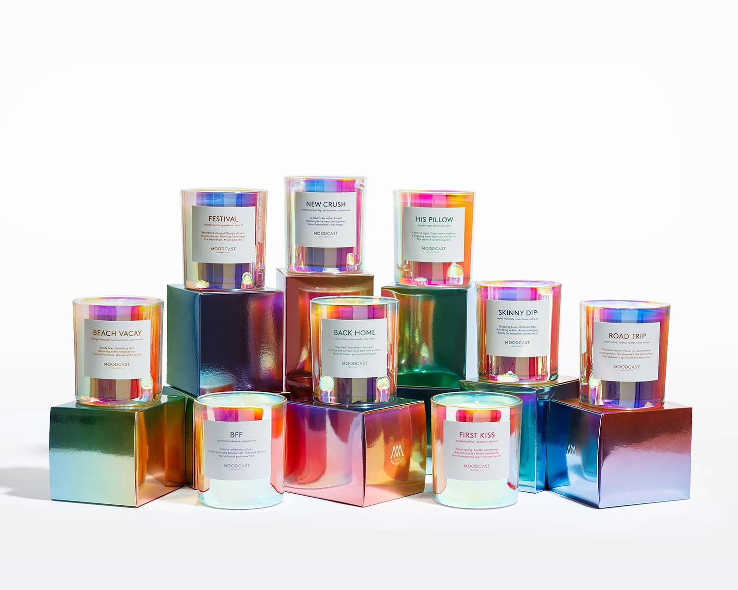 Moodcast Fragrance Co. - Wholesale Jar/Filled Candle - Vibes Collection - 8 oz Candles w/ Testers - Starter Pack2