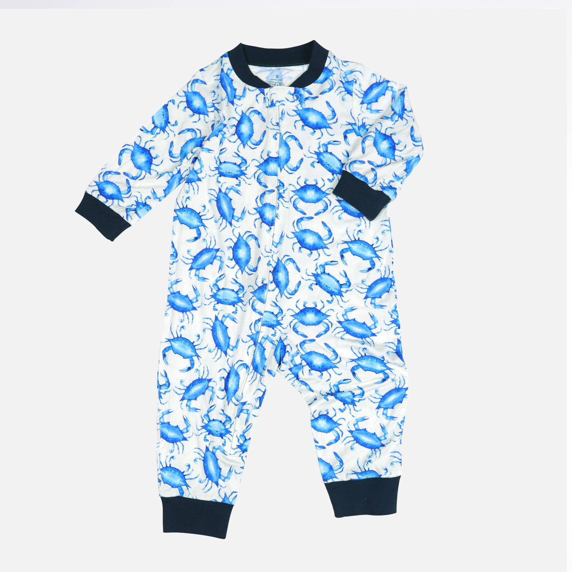 Blauw (Buiten PatPat) Baby Unisex Kreeft Blauw 100% Katoenen Rompertjes voor groothandel op Faire0