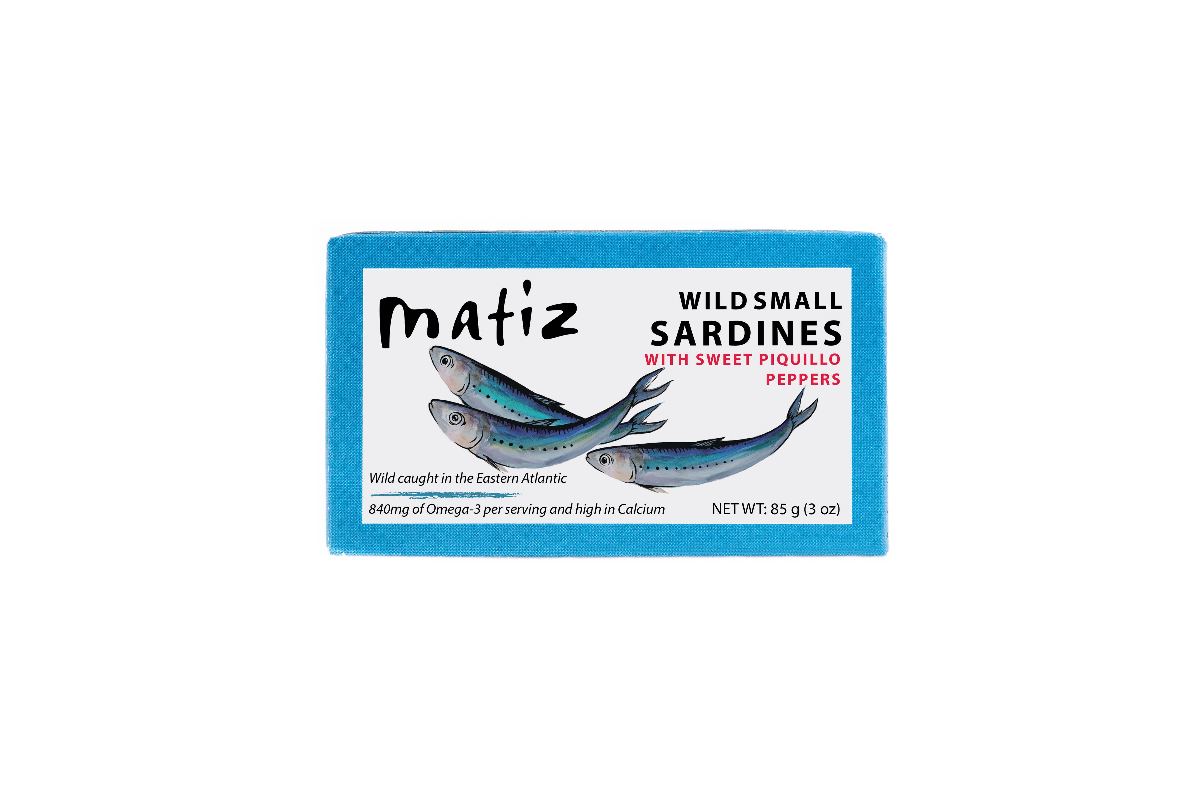 Matiz - Wholesale Tinned Fish - Matiz Sardinillas with Piquillo - 3oz Tin