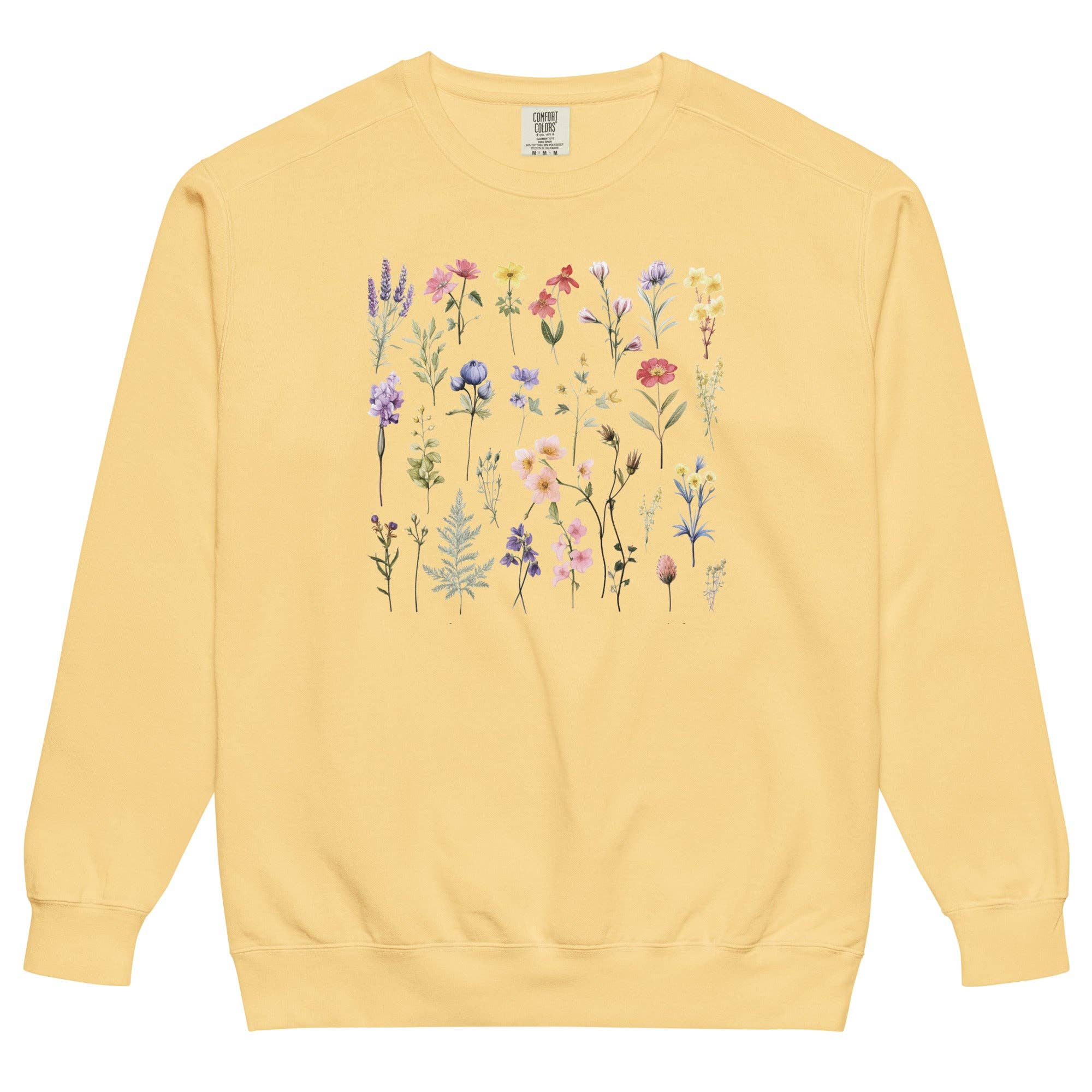 Keen Bee Studio - Wholesale Graphic Sweatshirt - Women's - Wildflowers Unisex garment-dyed sweatshirt8