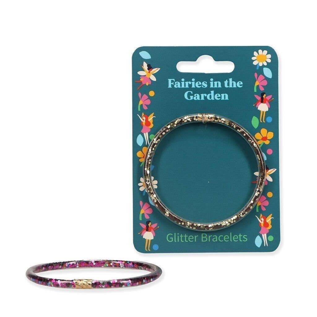 Rex B2B - UK – wholesale Bangle bracelet – Glitter Bracelets - Fairies In The Garden (Set of Two)0