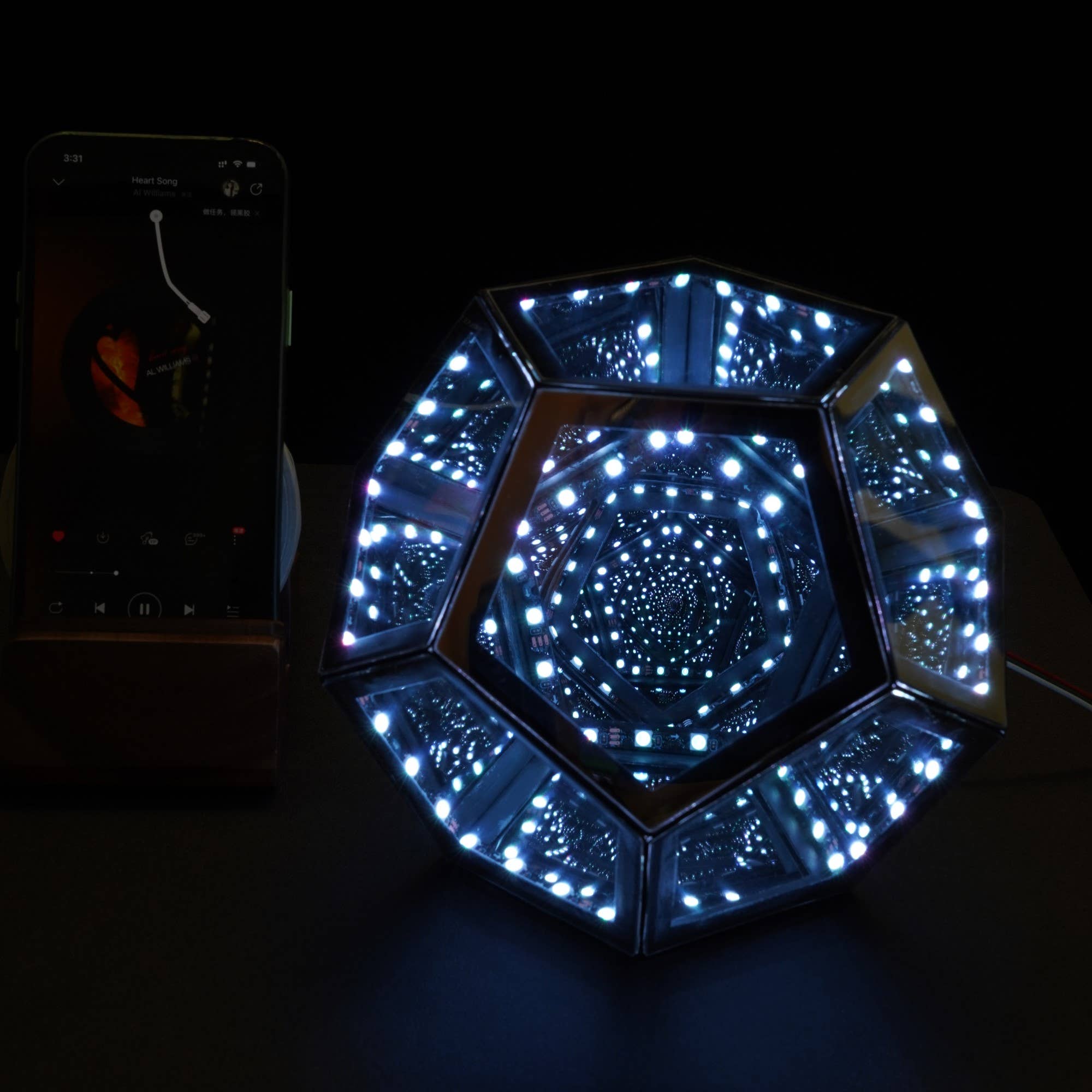 EP Design Lab - Wholesale Night Light - RGB Color-changing Infinity Dodecahedron Geometric Lamp6